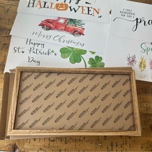 Tiblue Farmhouse Decor Signs 9x17” Frame